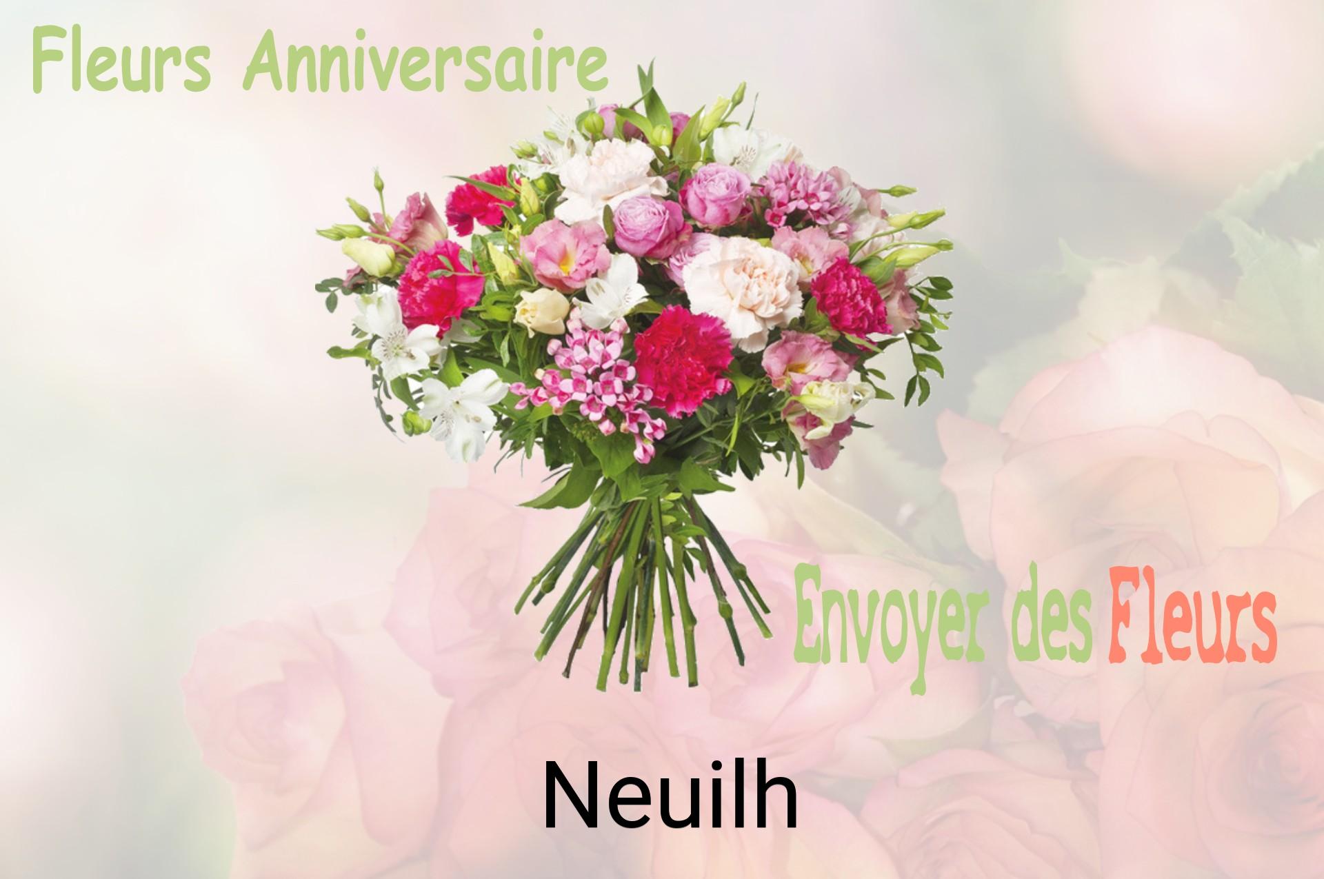 Bouquet de fleurs d’anniversaire livré à Neuilh