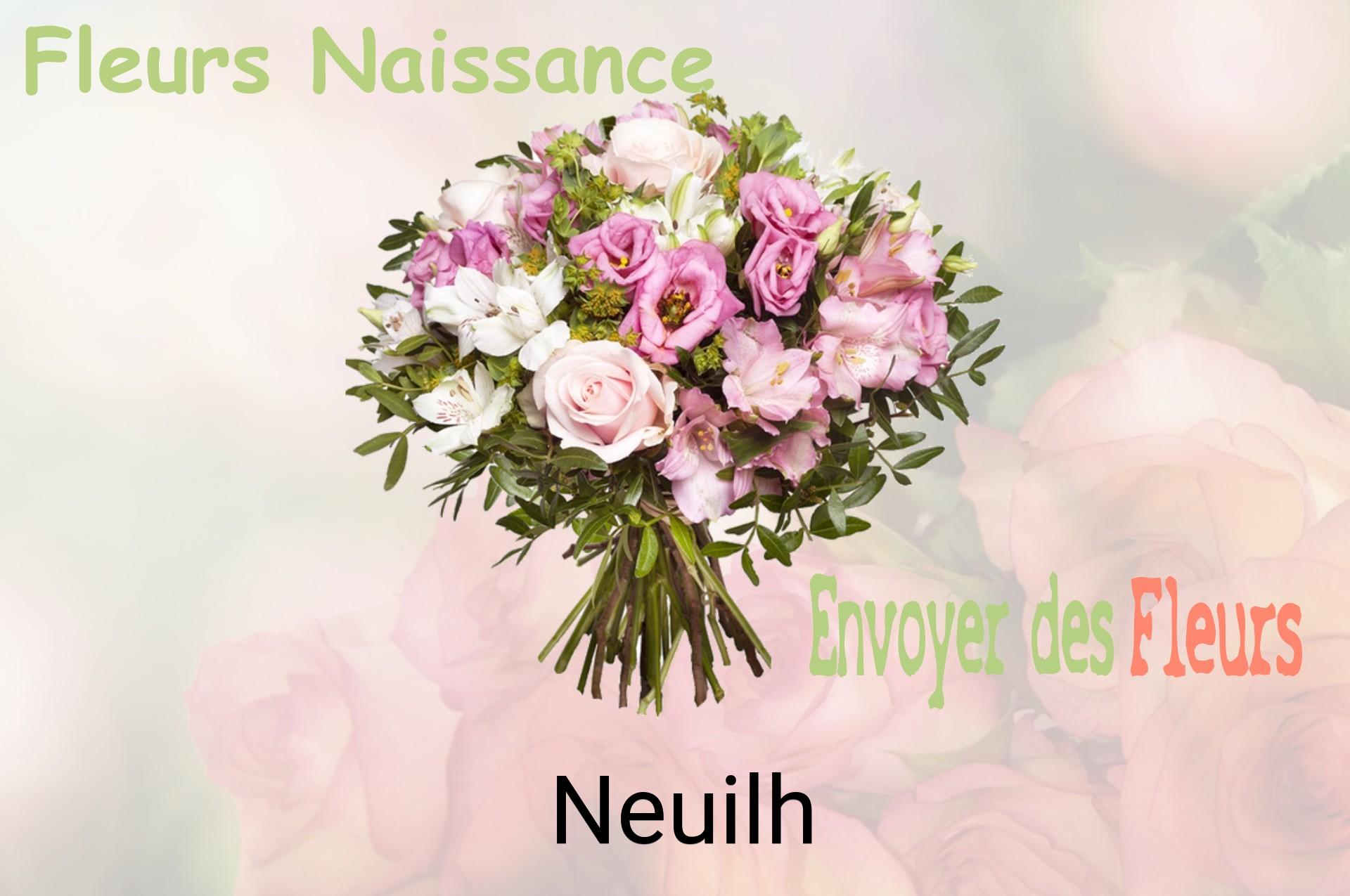Bouquet de fleurs de naissance livré à Neuilh